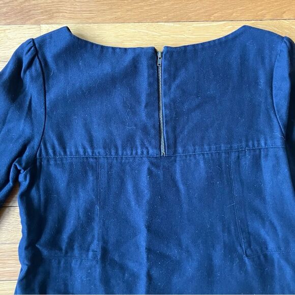 EmersonMade Black Cotton Twill Hardware City Classic Chic Shift Dress Tunic 6 - Picture 12 of 12